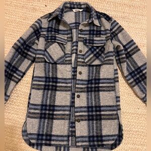 H&M plaid shacket size xs